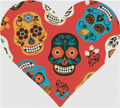Dia de Los Muertos Heart