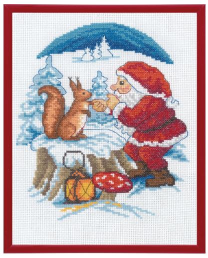 Santa Claus with Squirrel