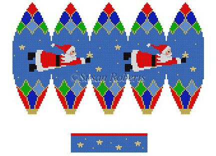 Hot Air Balloon - Flying Santa 