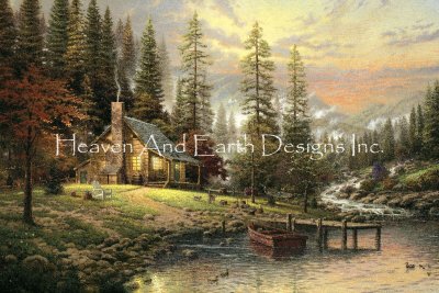 Peaceful Retreat, A/Mini - Thomas Kinkade