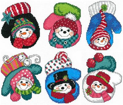 Snowman Mittens