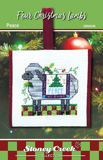 Four Christmas Lambs - Peace