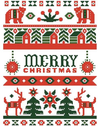 Folk Art Merry Christmas