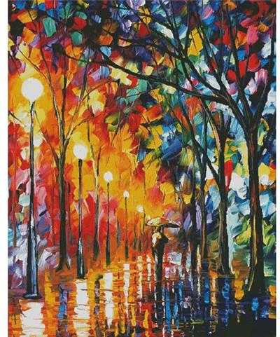 Stroll Under the Rain, The  (Large)