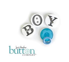 Boy and Blue Button Pacifier