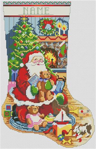 Santas Visit Stocking