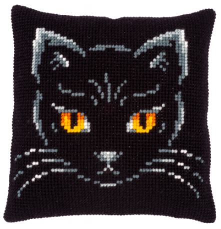 Black Cat Cushion