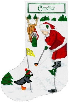 Golfing Mrs Santa