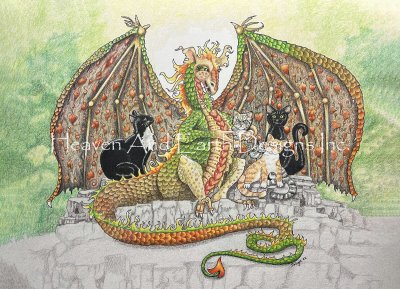 Cat Lady - Delights Fantasy Art