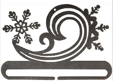 Snowy Swirl Split Bottom - Charcoal 6in