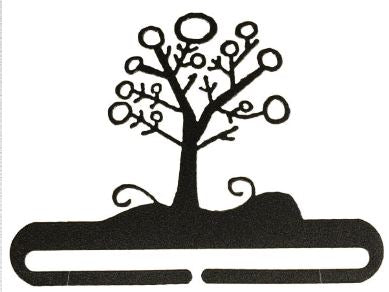 Winter Tree Split Bottom - Charcoal 6in