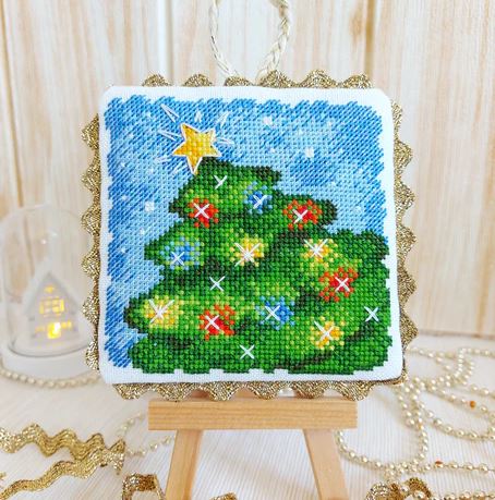 Starry Night Christmas Ornament