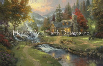 Mountain Paradise - Thomas Kinkade