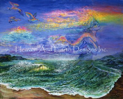 Caught by a Rainbow - Josephine Wall