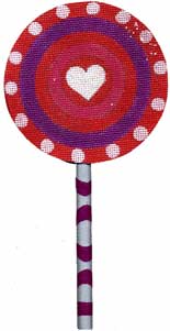 Bulls Eye Heart Lollipop