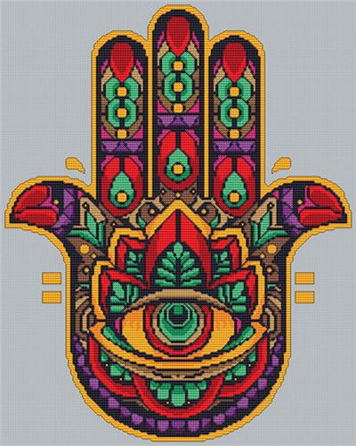 Floral Hamsa