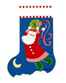 Wreath Cutie Pie Santa