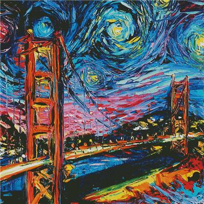 Van Gogh never saw Golden Gate 