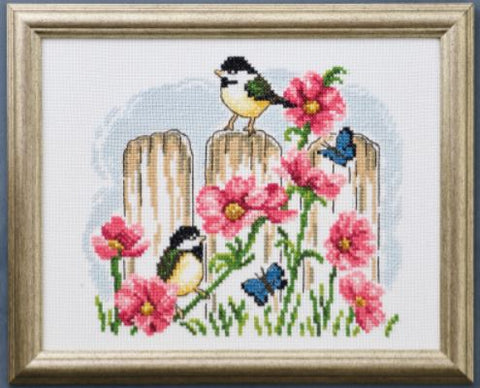 Mousewhite Birds w/Flowers