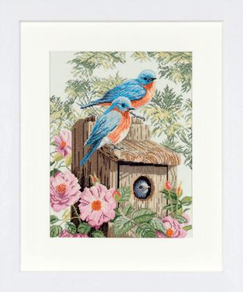 Garden Bluebirds - 14ct