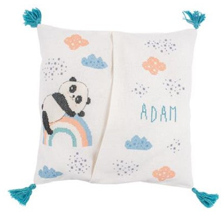 Panda on Rainbow Pajama Bag