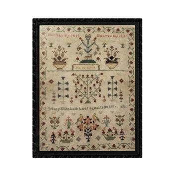 Mary Elizabeth Leet 1865 Sampler