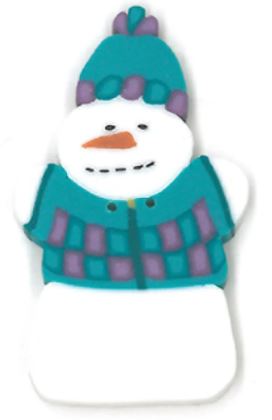 Teal Snowman