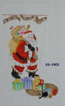 Santa w/Bells Stocking
