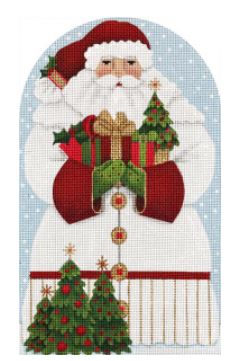 Christmas Tree Santa Large Dome