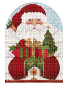 Christmas Tree Santa Small Dome
