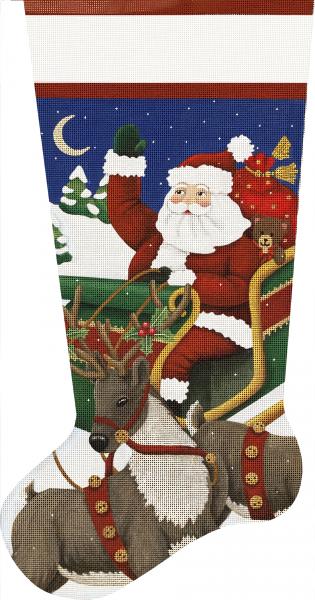 Santas Sleigh Stocking