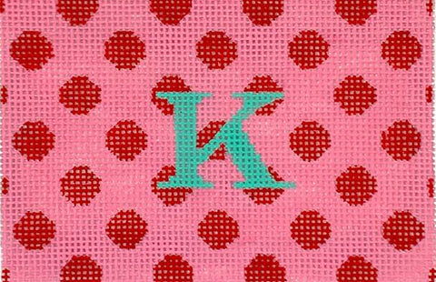 Passport Cover Insert - Polka Dots on Bright Pink