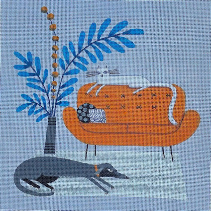 Orange Sofa