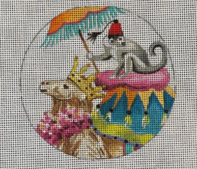 Camel and Monkey w/Umbrella