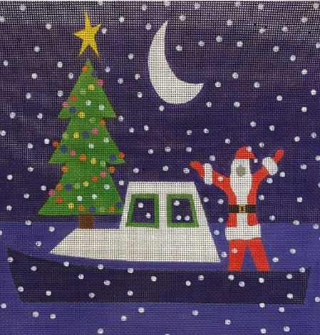 Santa on Boat