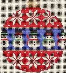 Flake/Snowman Ball Ornament