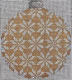 Nordic Snowflake/Gold Ball Ornament