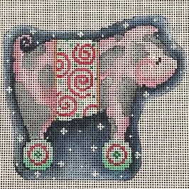 Swirls Spotted Pig on Wheels