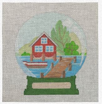 Lake House Snowglobe 