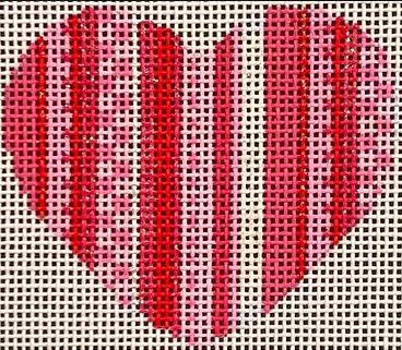 Multi Stripe Mini Heart 