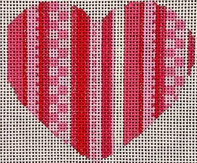 Multi Stripe Heart