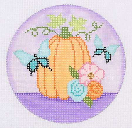 Pumpkin Spice Ornament - Violet Background
