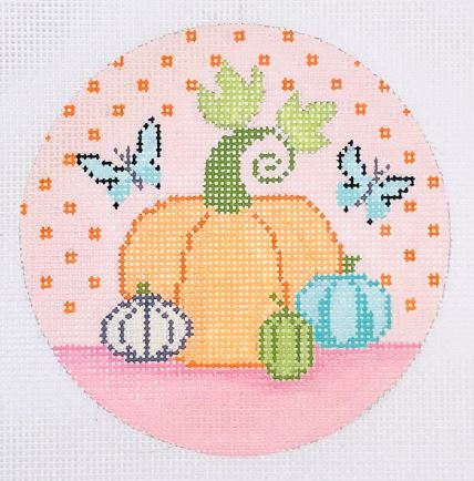 Pumpkin Spice Ornament - Pink Background