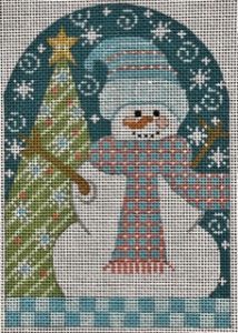 Snowman w/Blue Scarf