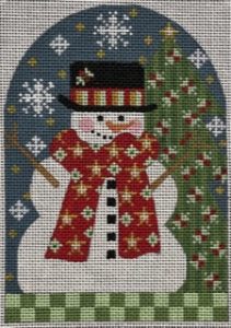 Snowman w/Red Scarf