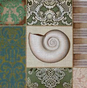 White Nautilus Collage