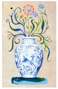 Vase w/Deer