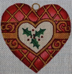 Red Ornament w/Holly