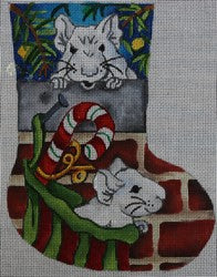 Mouse Christmas Mini Sock