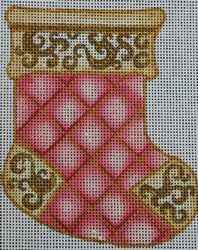 Pink/Gold Mini Sock